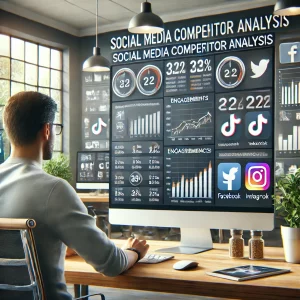 Analisi competitiva nel social media marketing con dashboard e profili a confronto